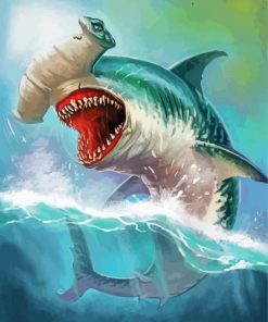 Hammerhead Shark Art Paint By Numbers