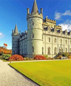 Inveraray Castle Scotland paint by numbers