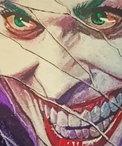 Joker Broken Mirror paint by numbers