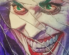 Joker Broken Mirror paint by numbers