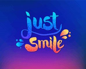 Just Smile Picture paint by numbers