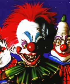 Killer Klowns paint by numbers