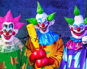 Killer Klowns Characters Paint By Numbers