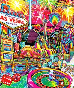 Las Vegas Travel paint by numbers
