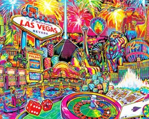 Las Vegas Travel paint by numbers