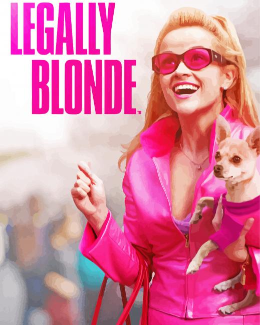 Legally Blonde Poster paint by numbers