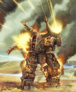 Mech Warrior Art paint by numbers