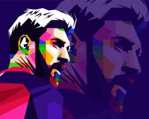 Messi Art Paint by Numbers