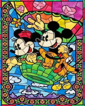 Micky And Minnie Paint By Numbers