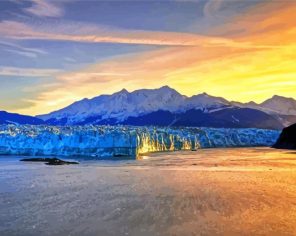 Alaska Mountains Sunset Paint By Numbers