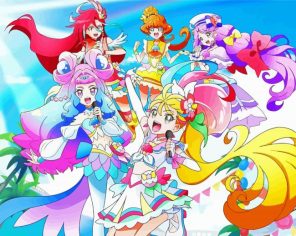 Pretty Cure Anime Paint By Numbers