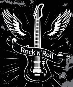 Rock And Roll Guitar Paint By Numbers