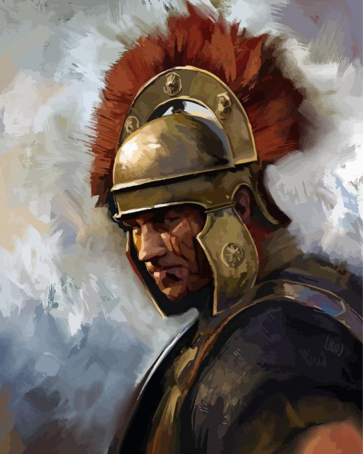 Roman Soldier Paint by Numbers