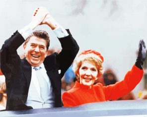 Ronald Regan And His Wife paint by numbers