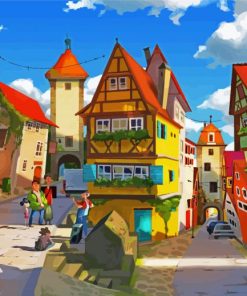 Rottenburg Cartoon Paint By Numbers