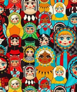 Russian Matryoshka Paint By Numbers