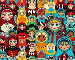 Russian Matryoshka Paint By Numbers