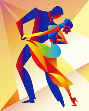 Salsa Dancers paint by numbers