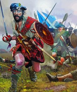 Scottish Warrior Paint By Numbers