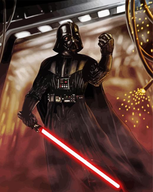 Sith Lord Darth Vader paint by numbers