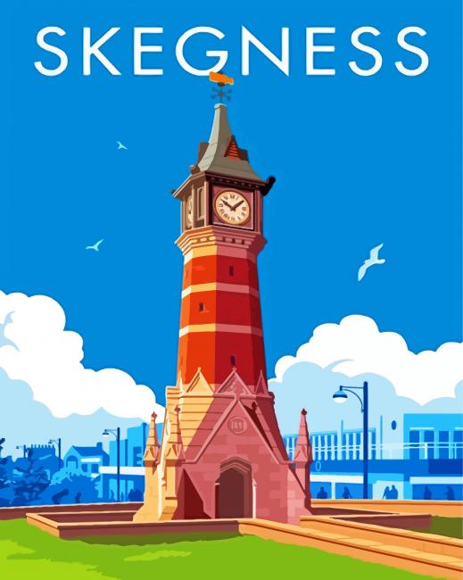 Skegness Poster paint by numbers