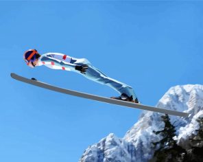 Ski Jumping Paint By Numbers