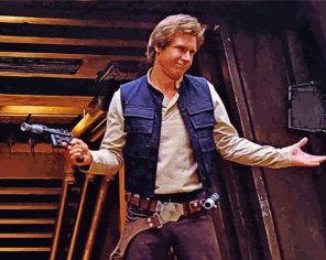 Smuggler Han Solo paint by numbers