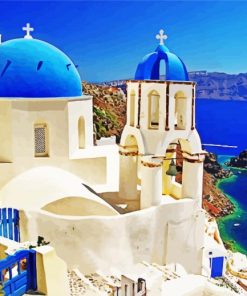 Summer In Santorini paint by numbers
