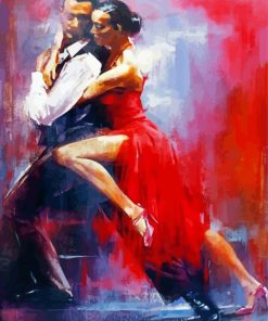 Tango Dancer Couple Paint by Numbers