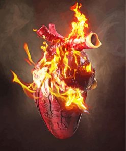 The Burning Heart Paint By Numbers