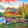 Fishing Cabin Paint By Numbers