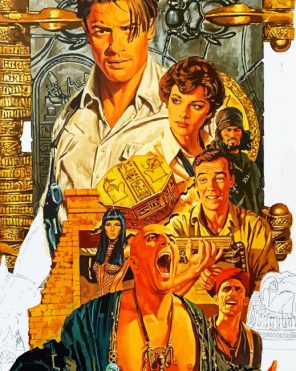 The Mummy Poster paint by numbers
