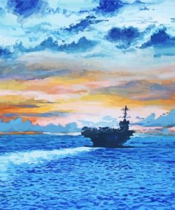 Aircraft Carrier Paint By Numbers
