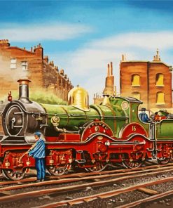 Vintage Train Paint By Numbers