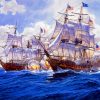 Warships Sea Battles Paint By Paintings