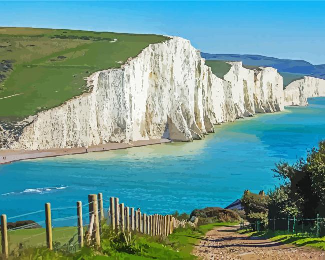 White Cliffs Of Dover paint by numbers