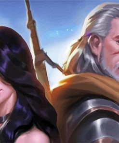 Yennefer And Geralt Paint By Numbers