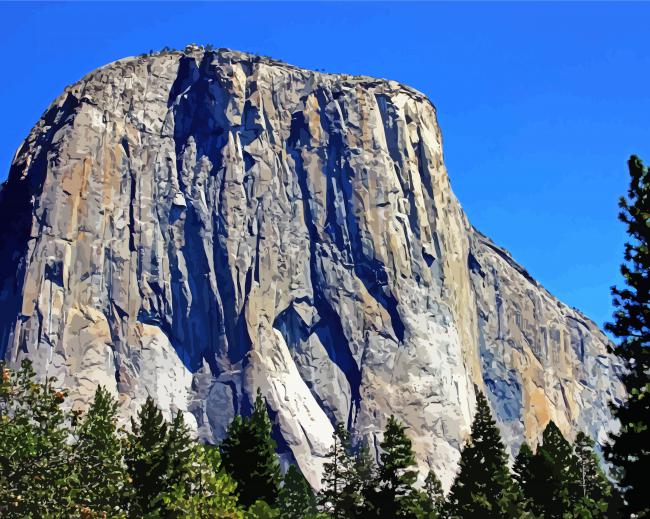 Yosemite El Capitan Paint by Numbers