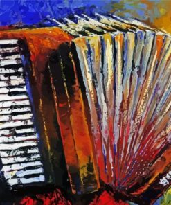 Abstract Accordion paint by numbers
