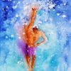 Abstract Swimming Man paint by numbers