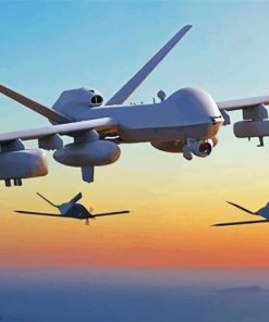 Air Force Drones Reaper paint by numbers