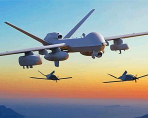 Air Force Drones Reaper paint by numbers