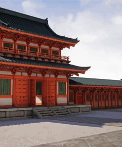 Japanese Temple Paint By Numbers