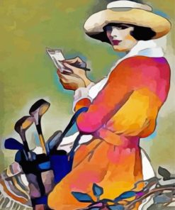 Lady Golf Paint by Numbers