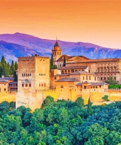 Aesthetic Alhambra Palace paint by numbers