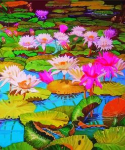 Aesthetic Lillies Pad Paint By Paintings