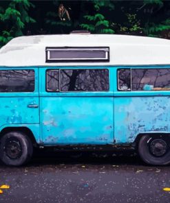 Blue Vanagon Paint By Numbers