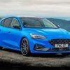 Blue Ford Focus St paint by numbers