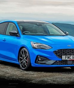 Blue Ford Focus St paint by numbers