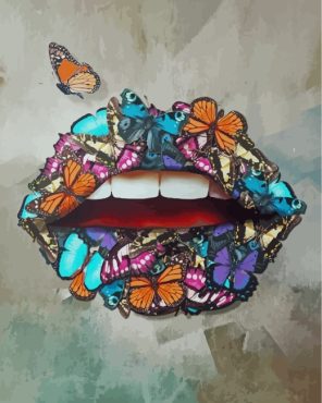 Artistic Lips Paint by Numbers